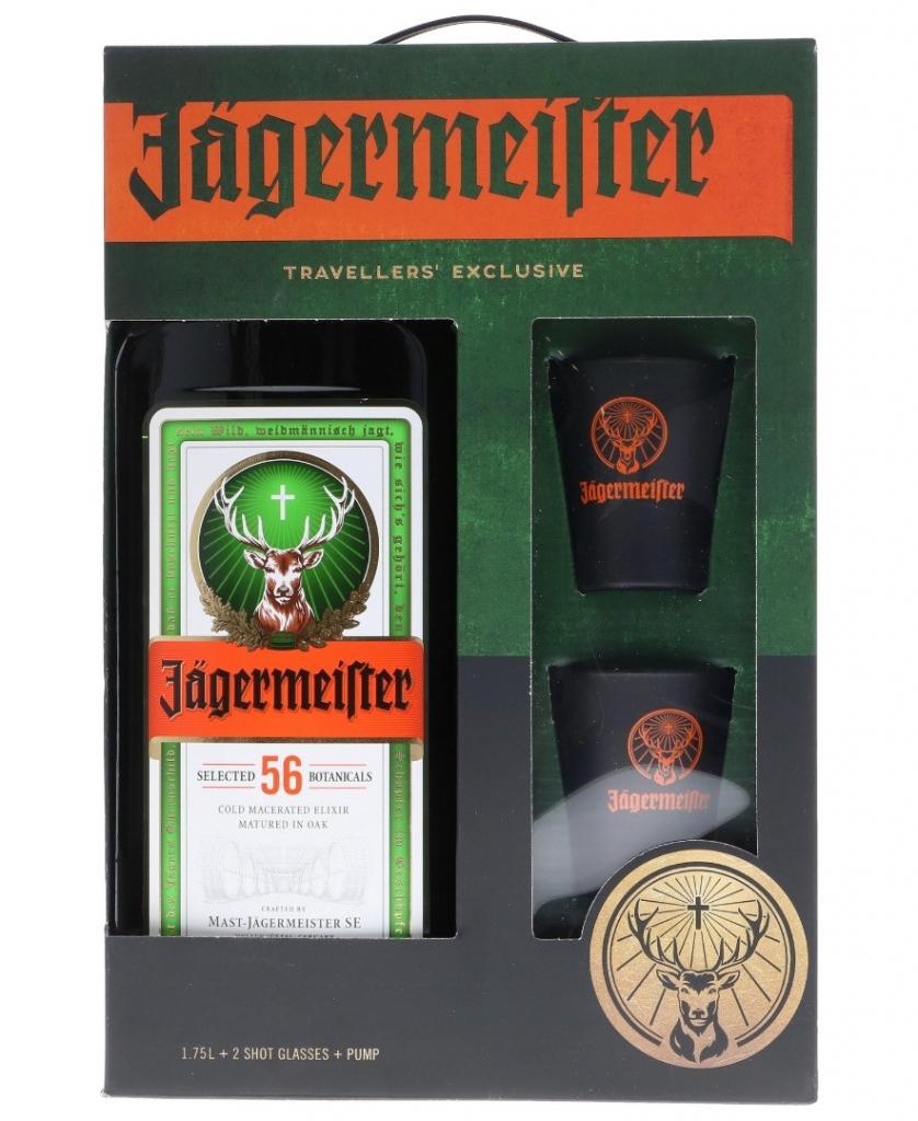 JÃ€germeister Party Pack + 2 Verres + Pump 175 - Luxemburg Golden-Spirits  Shop